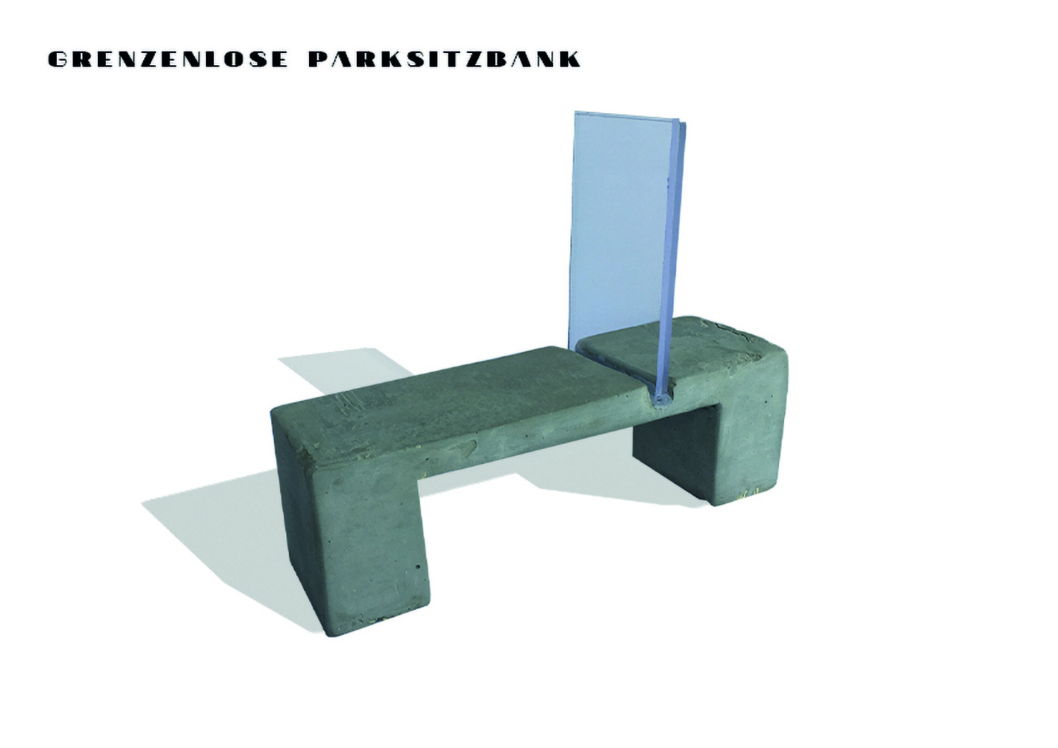 Grenzenlose Parksitzbank