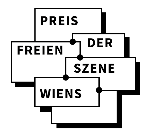 Preis der freien Szene Wiens (Logo mit ineinander verschachtelten Kästchen)